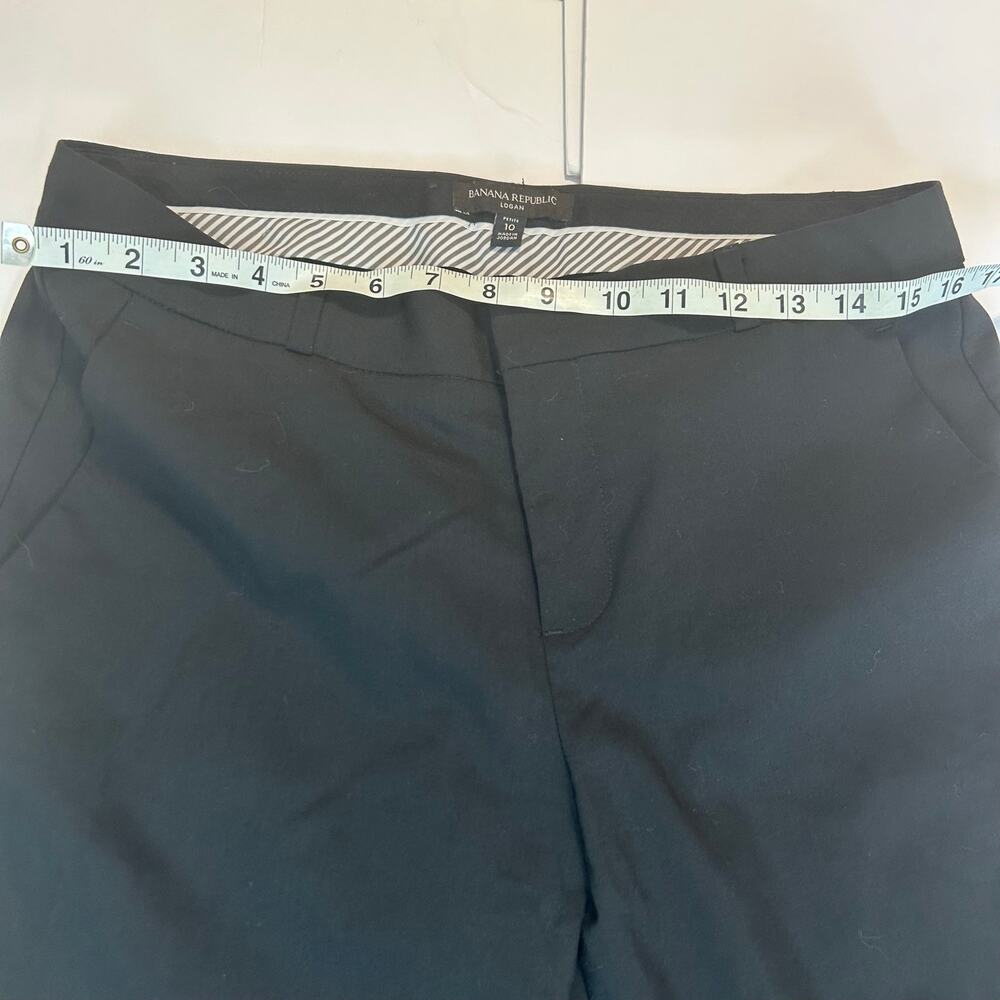 Banana Republic Wool blend Logan Work Pants in Black. Side pockets. Women 10P - Picture 8 of 8
